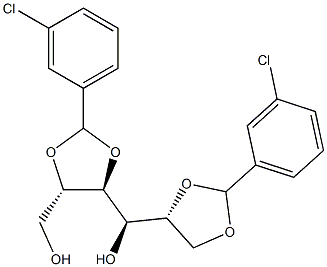 2-O,3-O:5-O,6-O-Bis(3-chlorobenzylidene)-D-glucitol Structure