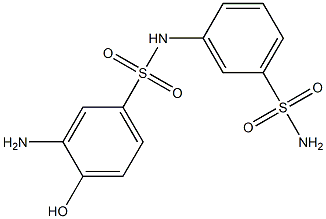 m-(3-Amino-4-hydroxyphenylsulfonylamino)benzenesulfonamide,,结构式