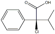 [S,(+)]-2-Chloro-3-methyl-2-phenylbutyric acid 结构式