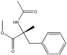 [R,(-)]-2-Acetylamino-2-methyl-3-phenylpropionic acid methyl ester Structure