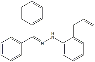 ベンゾフェノン2-アリルフェニルヒドラゾン 化学構造式