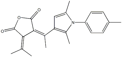 3,4-Dihydro-3-isopropylidene-4-[1-(2,5-dimethyl-1-p-tolyl-1H-pyrrol-3-yl)ethylidene]furan-2,5-dione