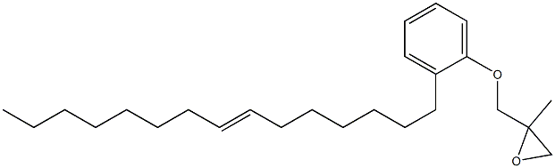 2-(7-Pentadecenyl)phenyl 2-methylglycidyl ether Struktur