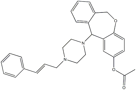 Acetic acid [11-(4-cinnamyl-1-piperazinyl)-6,11-dihydrodibenz[b,e]oxepin]-2-yl ester|