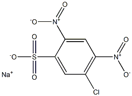 5-クロロ-2,4-ジニトロベンゼンスルホン酸ナトリウム 化学構造式