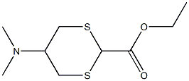 5-(Dimethylamino)-1,3-dithiane-2-carboxylic acid ethyl ester Structure