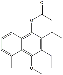 1-Acetoxy-2-ethyl-3-ethyl-4-methoxy-5-methylnaphthalene