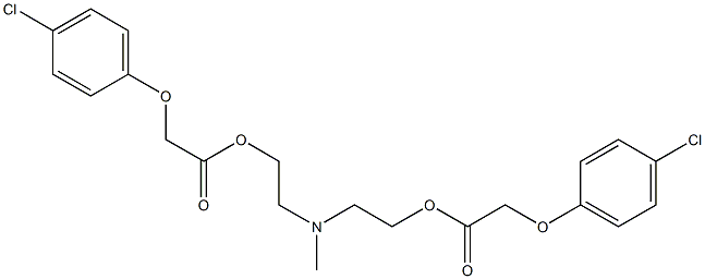 Bis[(4-chlorophenoxy)acetic acid](methylimino)bis(2,1-ethanediyl) ester Structure