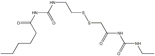  1-Hexanoyl-3-[2-[[(3-ethylureido)carbonylmethyl]dithio]ethyl]urea