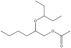 Acetic acid 2-(1-ethylpropoxy)hexyl ester,,结构式