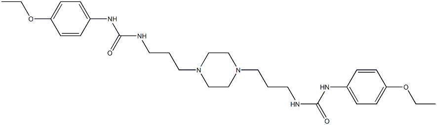 1,4-Bis[3-[3-(4-ethoxyphenyl)ureido]propyl]piperazine Structure