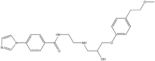 4-(1H-Imidazol-1-yl)-N-[2-[2-hydroxy-3-[4-(2-methoxyethyl)phenoxy]propylamino]ethyl]benzamide|