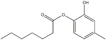 Heptanoic acid 2-hydroxy-4-methylphenyl ester 结构式