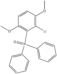 (2-リチオ-3,6-ジメトキシフェニル)ジフェニルホスフィンオキシド 化学構造式