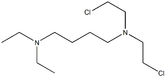 N,N-Bis(2-chloroethyl)-N',N'-diethyl-1,4-butanediamine,,结构式