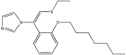 1-[(E)-2-Ethylthio-1-[2-(heptyloxy)phenyl]ethenyl]-1H-imidazole