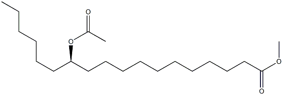 [R,(+)]-12-アセチルオキシステアリン酸メチル 化学構造式
