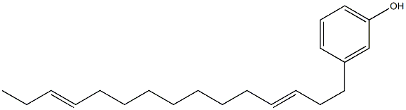 3-(3,12-Pentadecadienyl)phenol Struktur