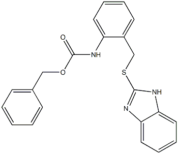 2-[[2-[[(Benzyloxy)carbonyl]amino]benzyl]thio]-1H-benzimidazole Struktur