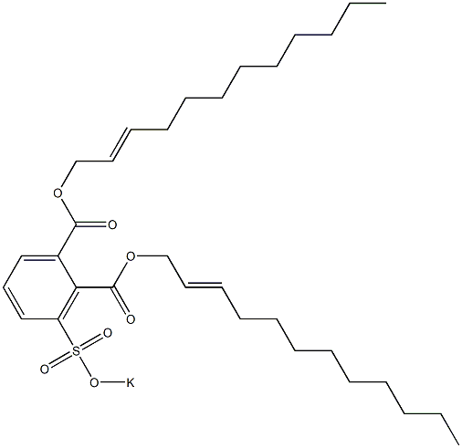 3-(Potassiosulfo)phthalic acid di(2-dodecenyl) ester