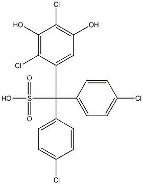  (2,4-Dichloro-3,5-dihydroxyphenyl)bis(4-chlorophenyl)methanesulfonic acid