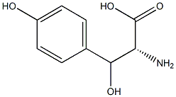 (2R)-2-Amino-3-hydroxy-3-(4-hydroxyphenyl)propionic acid Structure