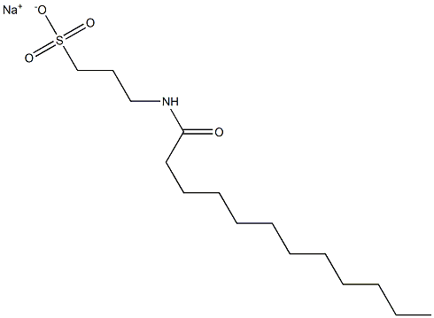 3-Lauroylamino-1-propanesulfonic acid sodium salt Struktur