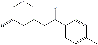 1-(4-Methylphenyl)-2-(3-oxocyclohexyl)ethan-1-one Struktur