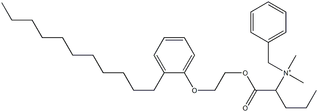  N,N-Dimethyl-N-benzyl-N-[1-[[2-(2-undecylphenyloxy)ethyl]oxycarbonyl]butyl]aminium