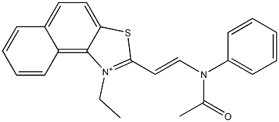 2-[2-(Acetylphenylamino)ethenyl]-1-ethylnaphtho[1,2-d]thiazol-1-ium