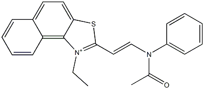  2-[2-(Acetylphenylamino)ethenyl]-1-ethylnaphtho[1,2-d]thiazol-1-ium