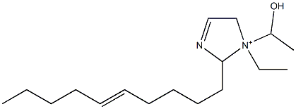 2-(5-Decenyl)-1-ethyl-1-(1-hydroxyethyl)-3-imidazoline-1-ium Structure