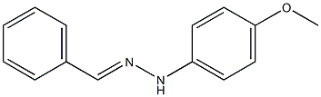 Benzaldehyde (4-methoxyphenyl)hydrazone 结构式