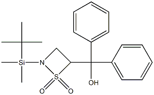 2-(tert-Butyldimethylsilyl)-4-(hydroxydiphenylmethyl)-1,2-thiazetidine 1,1-dioxide