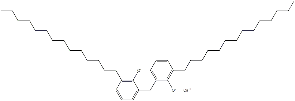 カルシウム2,2'-メチレンビス(6-テトラデシルフェノキシド) 化学構造式