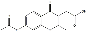 2-(7-Acetoxy-2-methyl-4-oxo-4H-1-benzopyran-3-yl)acetic acid