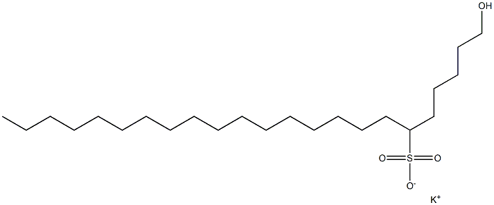 1-Hydroxytricosane-6-sulfonic acid potassium salt
