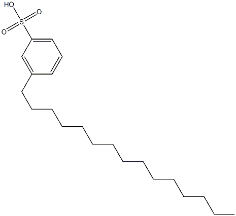 3-Pentadecylbenzenesulfonic acid Struktur