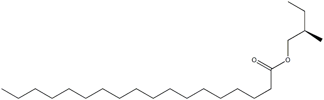 (-)-Stearic acid (R)-2-methylbutyl ester Structure