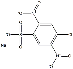 4-クロロ-2,5-ジニトロベンゼンスルホン酸ナトリウム 化学構造式