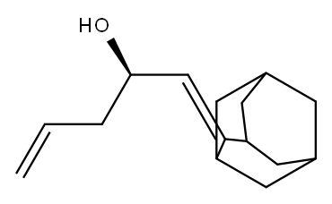 (2R)-1-(アダマンタン-2-イリデン)-4-ペンテン-2-オール 化学構造式