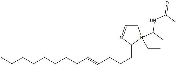 1-[1-(Acetylamino)ethyl]-1-ethyl-2-(4-tridecenyl)-3-imidazoline-1-ium Structure
