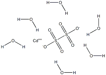 Cadmium dithionate hexahydrate Struktur