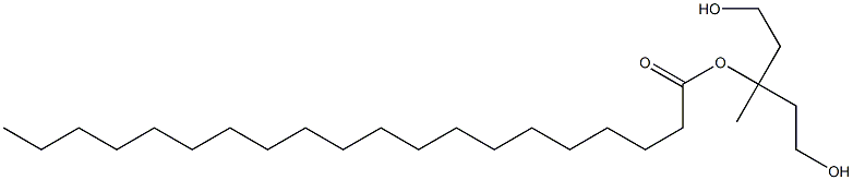 Icosanoic acid 3-hydroxy-1-(2-hydroxyethyl)-1-methylpropyl ester Struktur