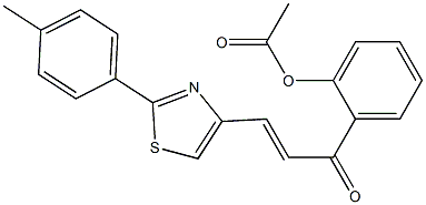 1-(2-Acetoxyphenyl)-3-[2-(4-methylphenyl)thiazol-4-yl]-2-propen-1-one