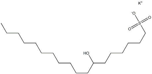7-Hydroxyoctadecane-1-sulfonic acid potassium salt
