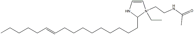 1-[2-(アセチルアミノ)エチル]-1-エチル-2-(10-ヘキサデセニル)-4-イミダゾリン-1-イウム 化学構造式