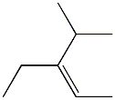 (Z)-3-Ethyl-4-methyl-2-pentene,,结构式