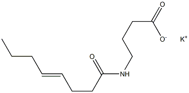 4-(4-Octenoylamino)butyric acid potassium salt Struktur