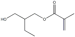 メタクリル酸2-(ヒドロキシメチル)ブチル 化学構造式